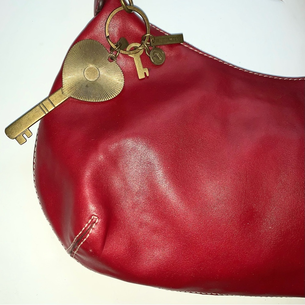 Y2K Nine West Hobo Leather Shoulder Bag - Picture 9 of 11